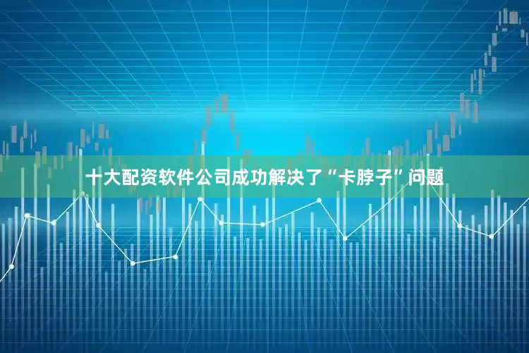 十大配资软件公司成功解决了“卡脖子”问题